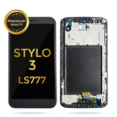 LG Stylo 3 LS777 LCD Digitizer Assembly With Frame (Black)