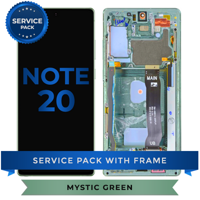 Service Pack - OLED Screen Assembly for Samsung Note 20 (Mystic Green)