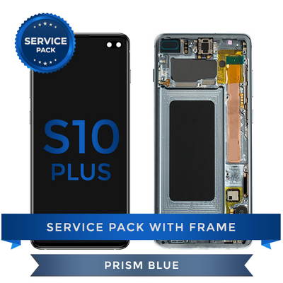 Service Pack - OLED Screen Assembly for Samsung Galaxy S10 Plus, Blue