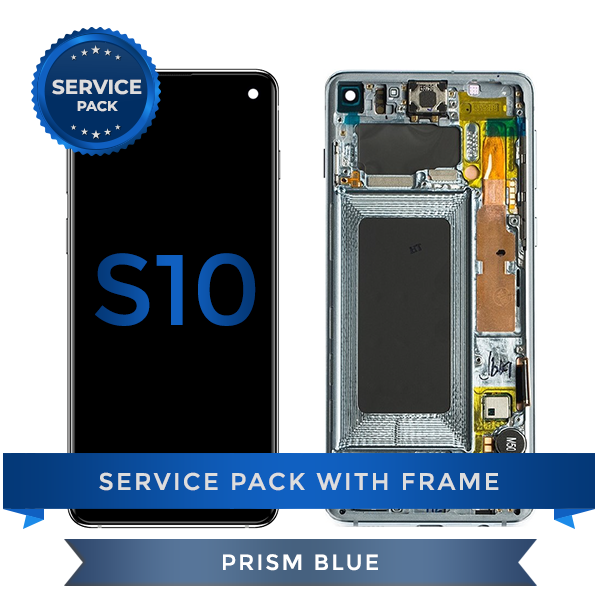 Service Pack - OLED Screen Assembly for Samsung Galaxy S10, Blue