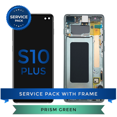 Service Pack - OLED Screen Assembly for Samsung Galaxy S10 Plus, Green