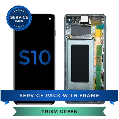 Service Pack - OLED Screen Assembly for Samsung Galaxy S10, Green