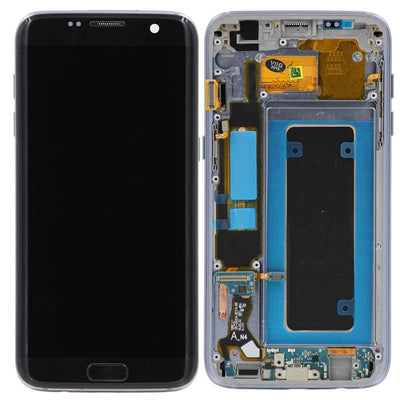 Replacement LCD Digitizer Assembly with Frame, Black for Samsung Galaxy S7 Edge G935F (International)