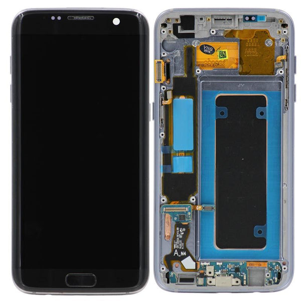 Replacement LCD Digitizer Assembly with Frame, Black for Samsung Galaxy S7 Edge G935F (International)