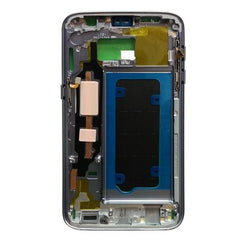 Samsung Galaxy S7 Mid Frame With Adhesive, Black