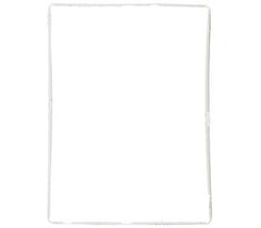 Screen Bezel Trim with Adhesive Installed, White for iPad 2
