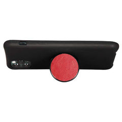 COOLGRIPS GENUINE RED LEATHER PHONE GRIP AND STAND