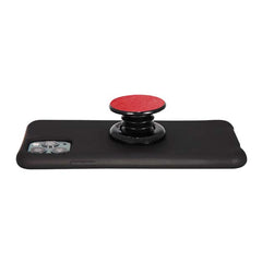 COOLGRIPS GENUINE RED LEATHER PHONE GRIP AND STAND