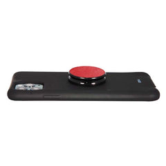 COOLGRIPS GENUINE RED LEATHER PHONE GRIP AND STAND