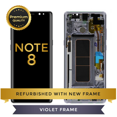 Replacement LCD Digitizer Assembly With Frame, Violet For Samsung Galaxy Note 8