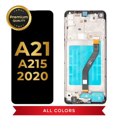 OLED Assembly With Frame For Samsung Galaxy A21 (A215 / 2020) (All Colors)