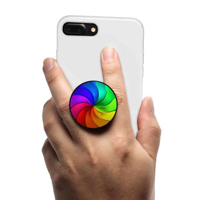 COOLGRIPS MAGNET COLLAPSIBLE PHONE GRIP AND STAND RAINBOW