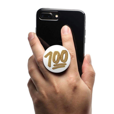 COOLGRIPS MAGNETIC PHONE GRIP MOUNT AND STAND EMOJI™ 100 GOLD