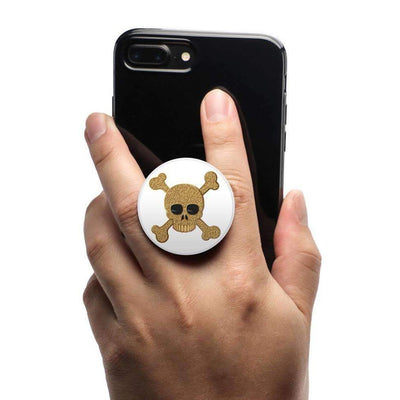 COOLGRIPS MAGNETIC PHONE GRIP AND STAND EMOJI CROSS BONES GOLD