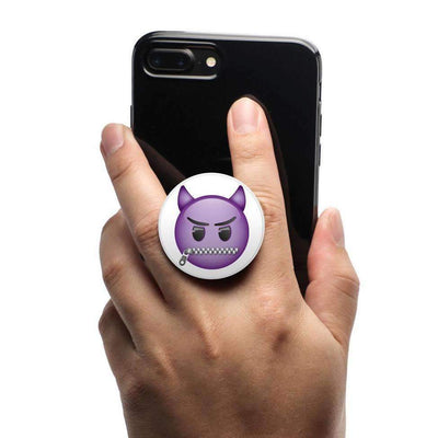 COOLGRIPS MAGNETIC PHONE GRIP MOUNT AND STAND EMOJI PURPLE DEVIL