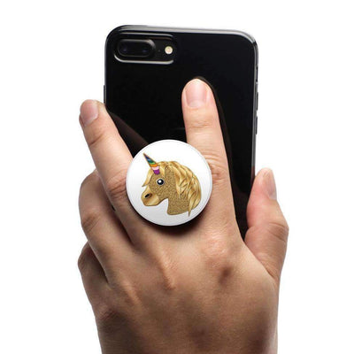 COOLGRIPS MAGNETIC PHONE GRIP MOUNT AND STAND EMOJI™ GOLD UNICORN