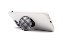 COOLGRIPS MAGNETIC PHONE GRIP MOUNT AND STAND BLACK PLAID