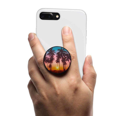 COOLGRIPS MAGNETIC COLLAPSIBLE PHONE GRIP AND STAND PALM TREE SUNSET