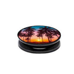 COOLGRIPS MAGNETIC COLLAPSIBLE PHONE GRIP AND STAND PALM TREE SUNSET