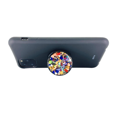 COOLGRIPS COLORFUL STONE PHONE GRIP AND STAND