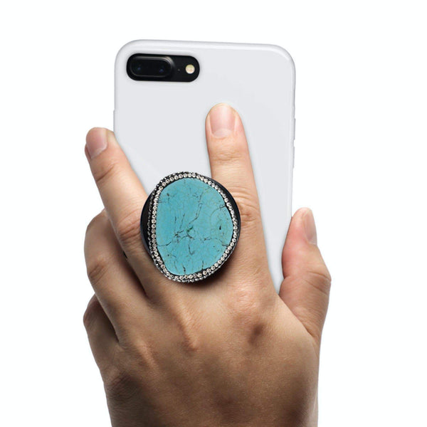 COOLGRIPS JEWEL TURQUOISE PHONE GRIP AND STAND