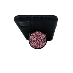 COOLGRIPS PINK STONE PHONE GRIP AND STAND