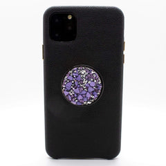 COOLGRIPS PURPLE STONE PHONE GRIP AND STAND