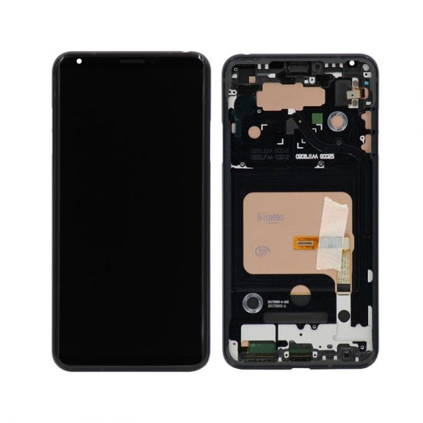 LG V30 LCD Display Touch Screen Glass Lens Digitizer Assembly with Frame (4317680336931)