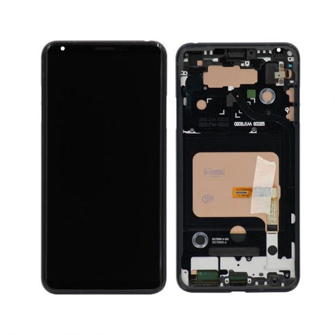 LG V30 LCD Display Touch Screen Glass Lens Digitizer Assembly with Frame (4317680336931)