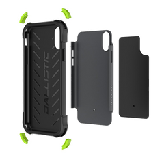 BALLISTIC TOUGH JACKET SERIES CASE FOR APPLE IPHONE X / XS - BLACK