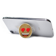 COOLGRIPS MAGNETIC PHONE GRIP AND STAND EMOJI HEART EYES GOLD