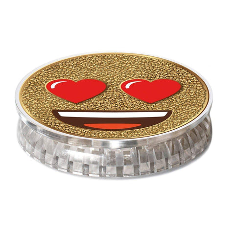 COOLGRIPS MAGNETIC PHONE GRIP AND STAND EMOJI HEART EYES GOLD