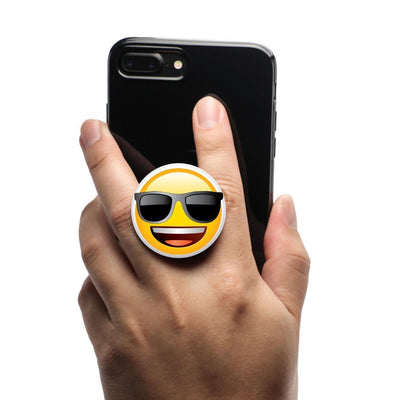 COOLGRIPS MAGNETIC PHONE GRIP AND STAND EMOJI COOL SMILEY