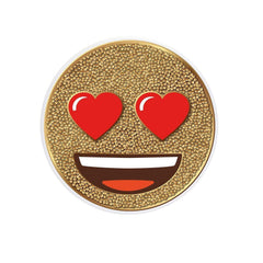 COOLGRIPS MAGNETIC PHONE GRIP AND STAND EMOJI HEART EYES GOLD