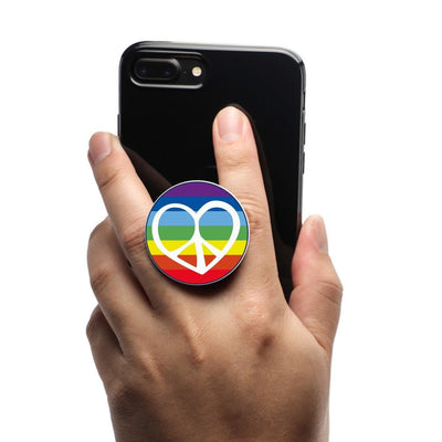 COOLGRIPS MAGNETIC PHONE GRIP MOUNT STAND EMOJI RAINBOW