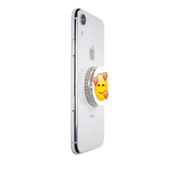 COOLGRIPS MAGNETIC PHONE GRIP MOUNT AND STAND EMOJI SMILING HEARTS