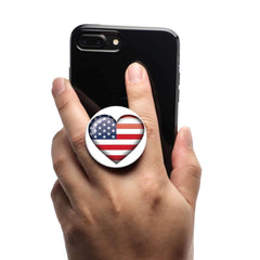 COOLGRIPS MAGNETIC PHONE GRIP AND STAND EMOJI USA HEART FLAG