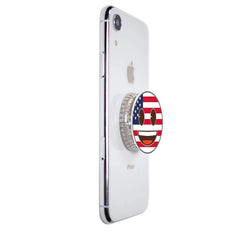 COOLGRIPS MAGNET PHONE GRIP AND STAND EMOJI AMERICAN FLAG SMILEY