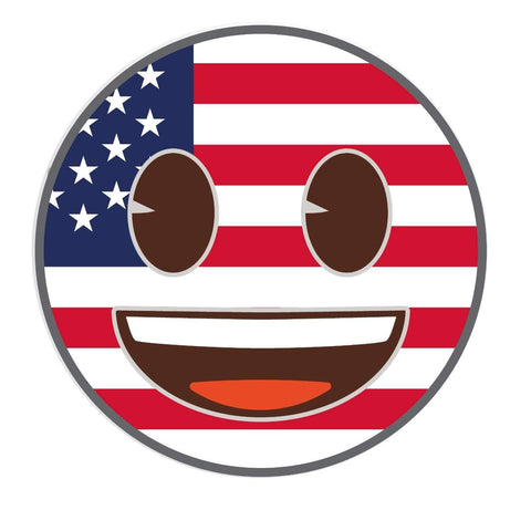 COOLGRIPS MAGNET PHONE GRIP AND STAND EMOJI AMERICAN FLAG SMILEY