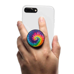 COOLGRIPS MAGNETIC PHONE GRIP MOUNT AND STAND TYE DYE SPIRAL