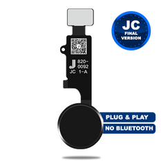 JC Final Version Home Button for iPhone 7/7P/8/8P/SE (Black) (Plug & Play, No Bluetooth)