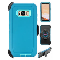 Heavy Duty Shock Reduction Case with Belt Clip (No Screen) for Galaxy S8