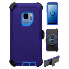 Heavy Duty Shock Reduction Case with Belt Clip (No Screen) for Galaxy S9