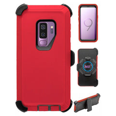 Heavy Duty Shock Reduction Case with Belt Clip (No Screen) for Galaxy S9 Plus