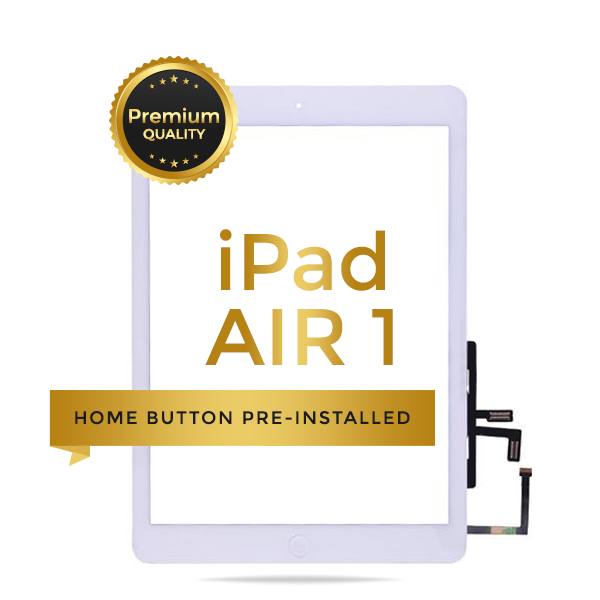 iPad Air  Premium Touch Screen Glass Digitizer With Home Button